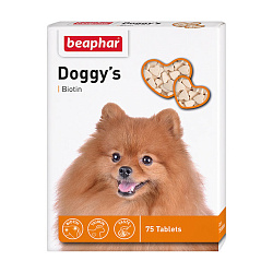 Beaphar Doggy's+Biotin витамины с биотином для собак 75 таблеток