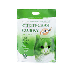 Сибирская Кошка Элитный Эко силикагелевый наполнитель 16л