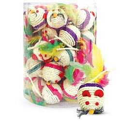 Игрушка для кошек № 515NT (мяч сизаль 4,5см)