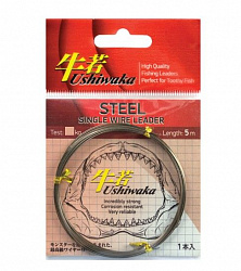 Поводковый материал Ushiwaka Steel Single Wire, 32кг 5м