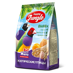 Happy Jungle корм для экзотических птиц 500гр