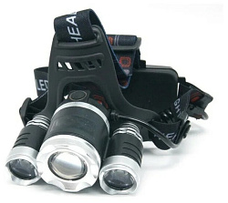 Фонарь налобный 3xCREE T6 (КИТАЙ)