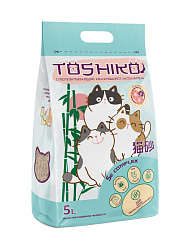 Toshiko комкующийся древесный наполнитель сакура 1,9кг 5л