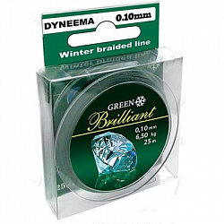 Шнур AQUA Green Brilliant 0.10mm 25m