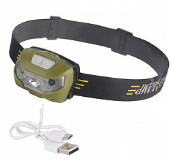 Фонарь налобный SWAT NK-H3013 (диоды, аккумулятор, USB-выход)