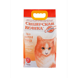 Сибирская Кошка Оптима комкующийся наполнитель 5л