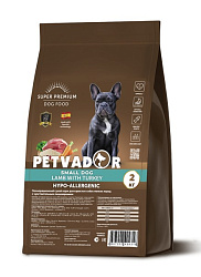 Petvador Adult Small Breed корм сухой для собак взрослых мелких пород с чувствительным пищеварением с ягненком/индейка 2кг