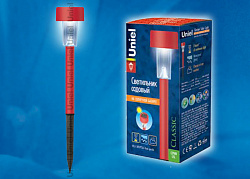 Фонарь Uniel Red sparkle садовый USL-C-011/РТ365