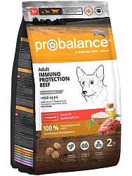 ProBalance Adult Immuno Protection корм сухой для собак для укрепления иммунитета с говядиной 2кг