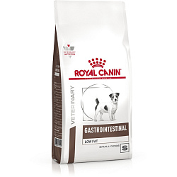 Royal Canin Veterinary Small Gastrointestinal Low Fat диетический сухой корм для собак мелких пород при нарушениях пищеварения и экзокринной недостаточности поджелудочной железы 3кг