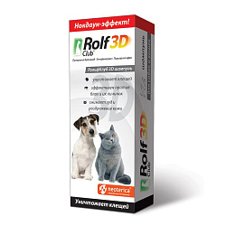 Шампунь RolfClub 3D для собак и кошек от блох 200мл