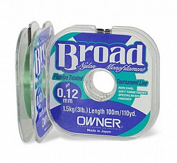 Леска Owner Broad 100м 0,12