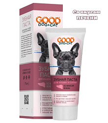 Зубная паста Good Dog&Cat для кошек и собак со вкусом Печени 75 мл.