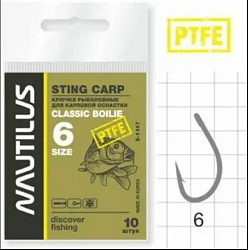 Крючок Nautilus Sting classic boile №6 S-1147PTFE