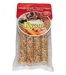 Кузя лакомство для грызунов палочки (4 шт) Орех+Овощи