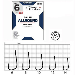 Крючок Cobra ALLROUND сер. CA125 разм.014