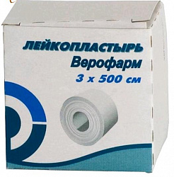 Лейкопластырь  3х500 (картон.уп.)