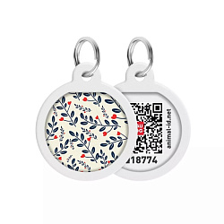 Адресник Коллар с QR-паспортом "Растения" 25мм