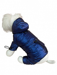 Комбинезон для собак Зима Луноход WH001 подклад флис, синий размер XL PetFashion