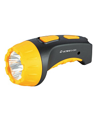Фонарь Ultraflash 3804 (аккумуляторный, 4LED, черный/желтый, подзаряд. 220В)