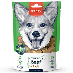 Wanpy Dog сублимированное лакомство для собак "Говяжья печень" 40гр