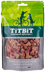 TiTBiT Лакомство для собак косточки мясные с индейкой и ягненком 145гр 