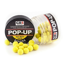 Бойлы GBS Baits Pop-up  плавающие (банка) 8мм 40гр Банан