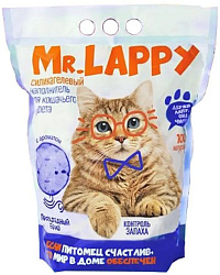 Mr Lappy впитывающий силикагелевый наполнитель Прохладный бриз 3,8л