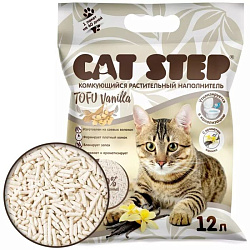 Cat Step Tofu Vanilla комкующийся наполнитель 12л