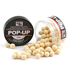 Бойлы GBS Baits Pop-up  плавающие (банка) 8мм 40гр Кокос