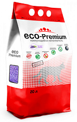ECO-Premium Лаванда древесный комкующийся наполнитель 20л 7,6кг