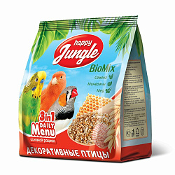 Happy Jungle корм для декоративных птиц 350гр