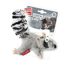 Игрушка для кошек GiGwi Енот с кошачей мятой 75384