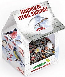 Зоомир Корм для птиц уличных кормушка с кормом 300гр