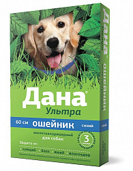 Дана ультра для собак ошейник от блох 60см синий