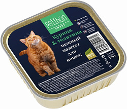 Petibon Smart влажный корм для кошек паштет с курицей и телятиной 100гр