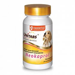 Unitabs Neokaprol для щенков и собак снижения запаха фекалий 100тб