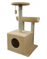 Когтеточка ZooМoDa Дом с Лежанкой "Гуфи" вид 3 для кошек №050