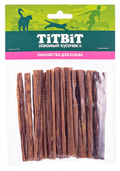 TiTBiT лакомство для кошек кишки бараньи сушеные 34гр