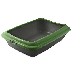 Туалет для кошек прямоугольный с бортом Штиль 45,5*35*12,5см Triol