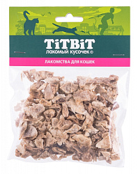 TiTBiT лакомство для кошек легкое баранье сушеное 10гр