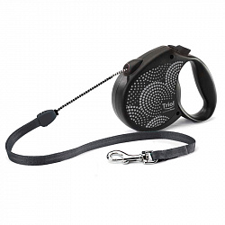 Поводок рулетка FLEXI Life Bubbles S 5м до 12кг, трос