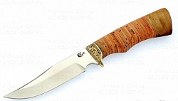 Нож "Юнкер", ст.65х13, береста, литьё