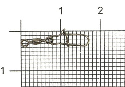 Вертлюг Nautilus с застежкой Rolling Swivel 0101 with snap  №12