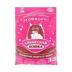Сибирская Кошка Комфорт Впитывающий наполнитель 20л