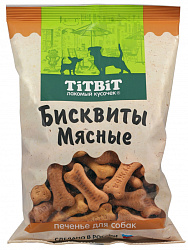 TiTBiT Печенье лакомство для собак Бисквиты мясные 500гр