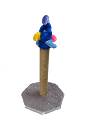 Когтеточка ZooМoDa Попугай на подставке мех №212