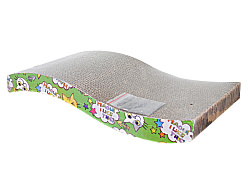 Когтеточка картон Уют S-образная с мятой 43*22*7,5см КГ04